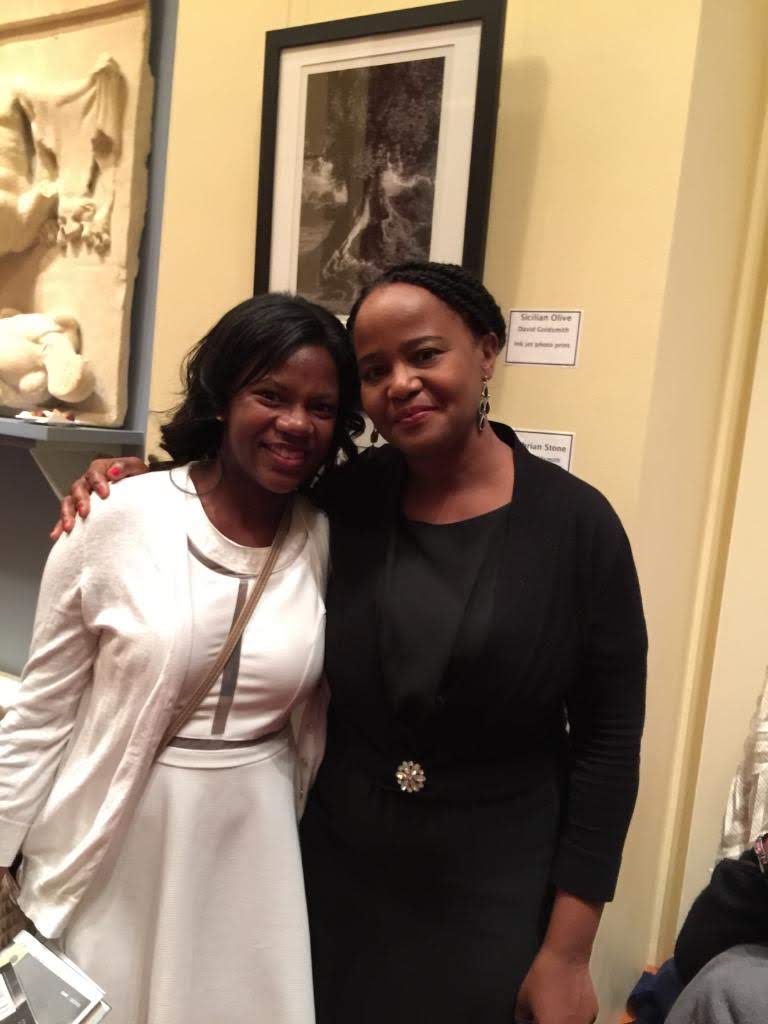 Felicia pictured with Edwidge Danticat, Haitian-American novelist.  